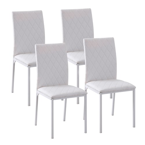 Homcom set sedie imbottite - set,