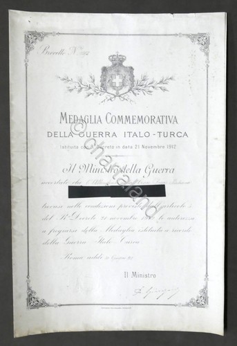 Attestato conferimento
