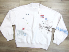 NUOVA FELPA DA SCI ABERCROMBIE & FITCH DONNA SOFT AF COLLECTION BEIGE MEDIO