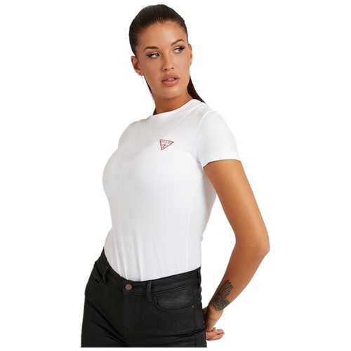 Guess shirt bianca - t-shirt, manica