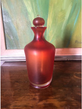 VENINI Bottiglia Incisa Colore