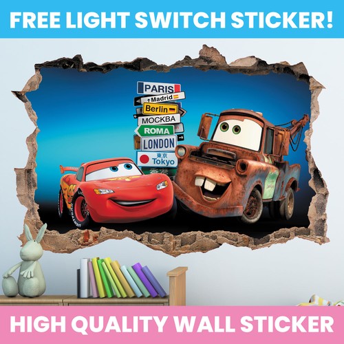 Adesivo murale disney cars - adesivo,