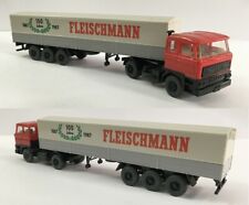 Wiking H0 Daf 3300 Autotreno pianale con rimorchio "Fleischmann" Ediz. limitata