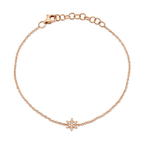 14k oro rosa stella davide - rosa,