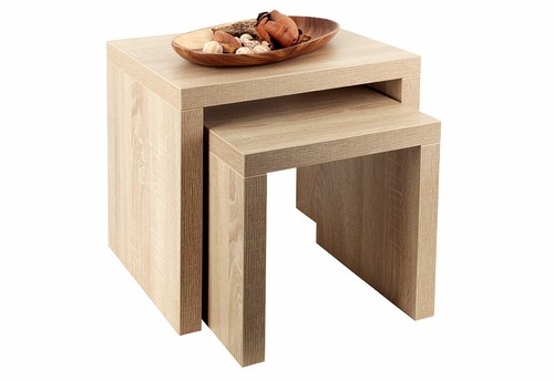Set tavolini sonoma rovere - 2,