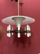 Lampadario vetro ottone - in,
