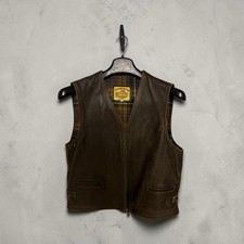 Gilet pelle vintage colp - gilet,