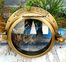 40.64 CM Marrone Ottone Oblò