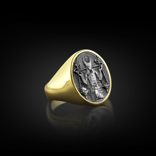 Anello con sigillo - , da