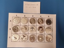 Varie monete in argento da 1