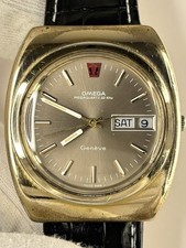 Orologio elegante OMEGA Geneve 32KHz vintage anni '70 uomo data oro - 196.0030
