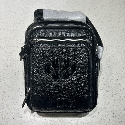 Borsa tracolla nera fatta - nera,