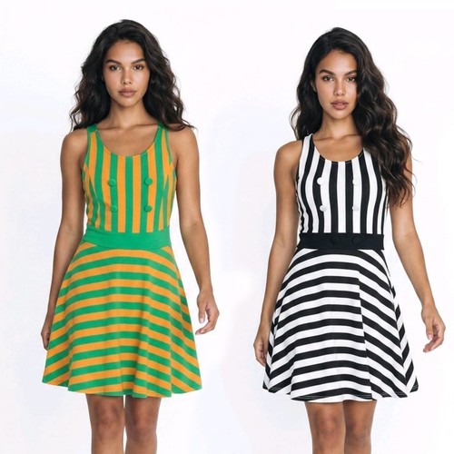 Vestito donna corto - , svasato