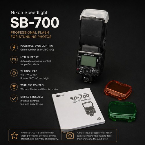 Nikon speedlight 700 - nikon, sb-700