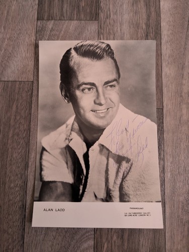Alan ladd original autograph - ladd,