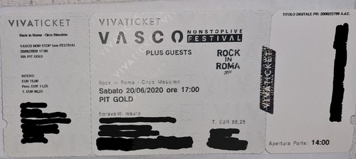 Biglietto concerto vasco rossi - concerto,