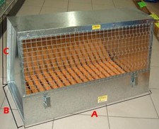 AUTO BOX trasportino metallo ZINCATO 84x42x50 cm made in Italy bagagliaio auto