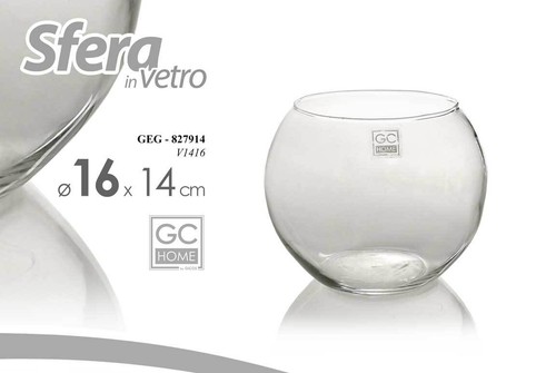 Vaso sfera vetro - in,