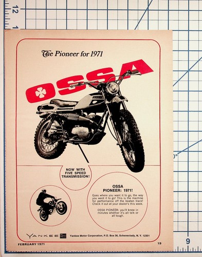 Pubblicità epoca moto ossa - d'epoca,
