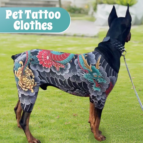 Camicia tatuaggio cane animale