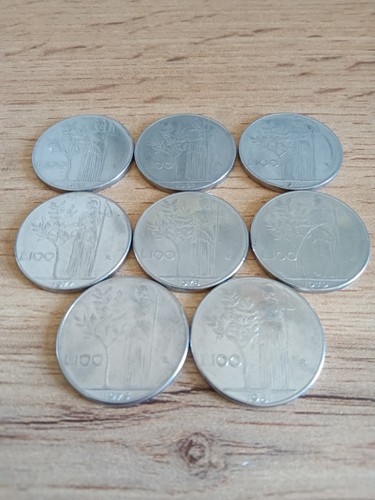 Monete 100 lire - 8, rep.