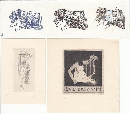 Exlibris bookplate erotico - 5,