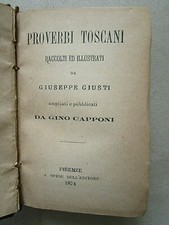 PROVERBI TOSCANI  - G. GIUSTI