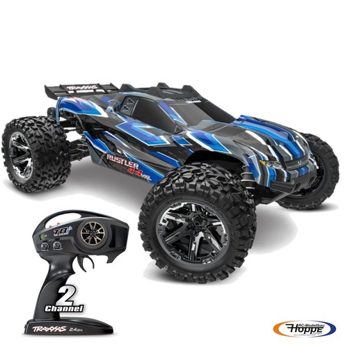 Traxxas rustler 4x4 vxl blu - 4x4,