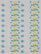 100 PZ Bigliettini bigliettino bomboniera PRIMA COMUNIONE Celeste 0Y78