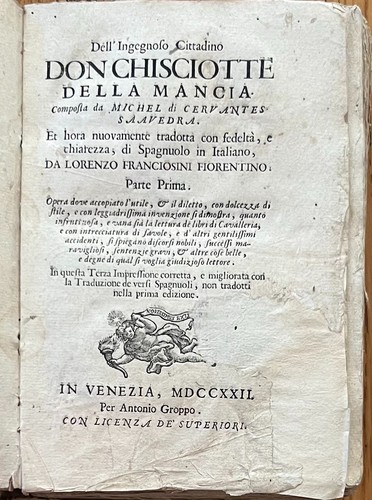 Cervantes don chisciotte primo - cervantes,