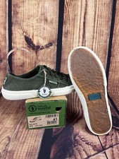 Scarpe da uomo in tela verde