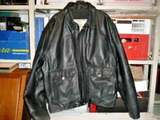 ABBIGLIAMENTO UOMO GIUBBINO in PELLE LAVORAZIONE ARTIGIANA T/MILITARE AFFARE!