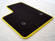 !! Tappetini nuovi originali Lengenfelder per Opel Rocks-e + bordo NEON - GIALLO + NUOVI