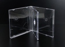 10 pz custodia 2 CD doppia Jewelcase trasparente 10 mm slim sottile CD musicali