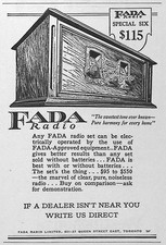 1927 Canadian Fada Radio ad