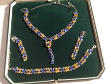 PARURE CON ORECCHINI BRACCIALE E COLLIER NON USATA CON SCATOLA 