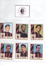 CALCIATORI NANNINA/PANINI 1960-61 - RIPRODUZIONE SET MILAN - EMBLEMA+FIGURINE