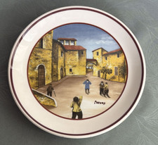 PIATTO IN CERAMICA SANTUCCI DERUTA PER COLUSSI PERUGIA-PREZIOSI-