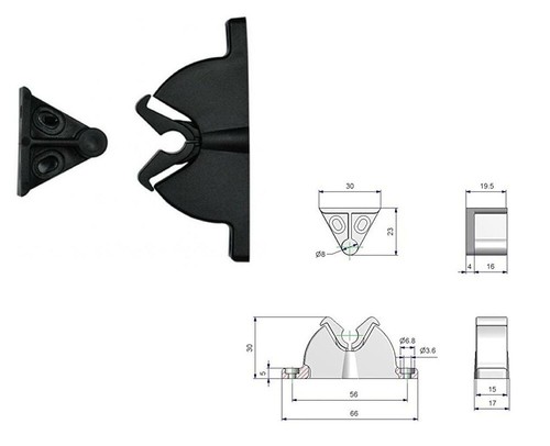 Fermaporte pinza plastica - fermaporte,