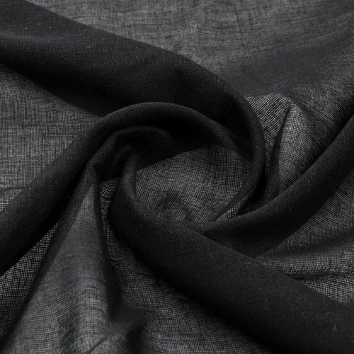 Tessuto mussola nero 100 - tessuto,