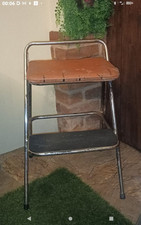 Scala 2 Gradini /sgabello brutalista industriale vintage 