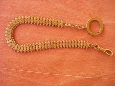 ANTICA CATENA PER OROLOGIO DA TASCA IN METALLO COLOR  ORO (S 1)