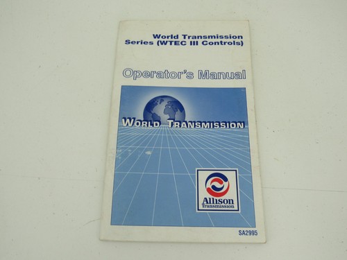 Manuale operatore allison - manuale,