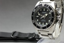 [Exc+5 con cintura] SEIKO KINETIC 5M62-0BL0 SBCZ011 quadrante nero uomo dal GIAPPONE X292