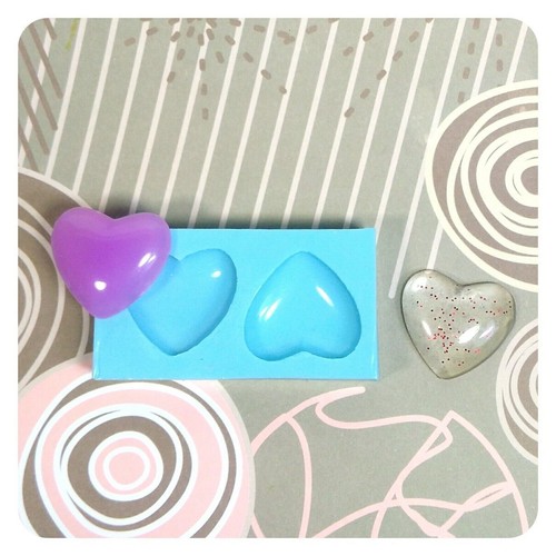 Stampo silicone cuore - , cabochon