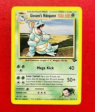 Lotto Carte Pokemon Giovanni’s Nidoqueen 23/132 Gym Challenge Raro Eng