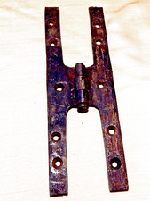 ANTICA CERNIERA A CARDINE ESTERNO DA ARMADIO-CANTONALE, FERRO FORGIATO 1600-1700