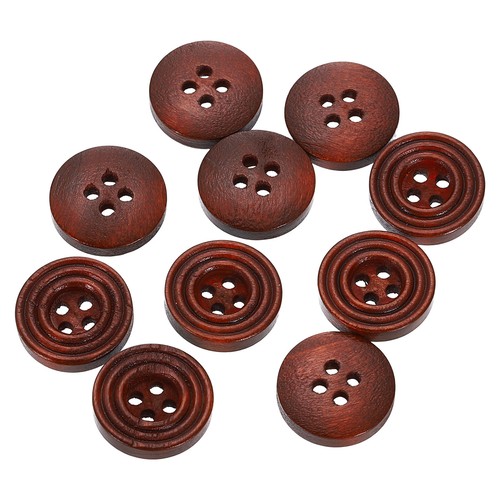 10pcs bottoni legno - 10pcs, 24l