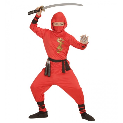 Costume ninja rosso da - costume,