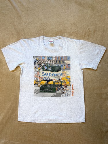 Supreme shirt vintage grigio - t-shirt,